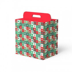 SCATOLA REGALO C/MANIGLIA LINEA 100 30,5x23x34 GREEN HARMONY