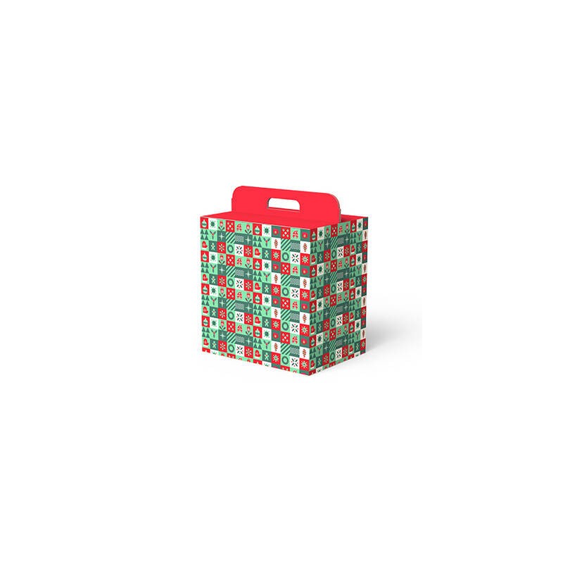 SCATOLA REGALO C/MANIGLIA LINEA 100 30,5x23x34 GREEN HARMONY