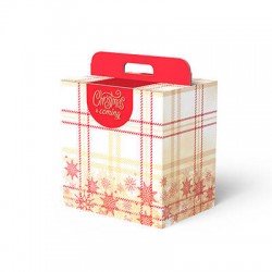 SCATOLA REGALO C/MANIGLIA LINEA 90 28x20,5x34cm ROYAL TARTAN