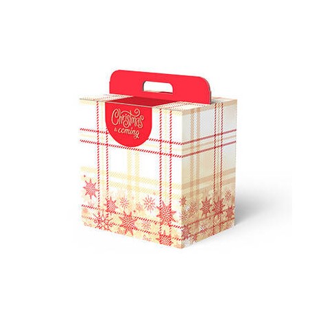 SCATOLA REGALO C/MANIGLIA LINEA 90 28x20,5x34cm ROYAL TARTAN