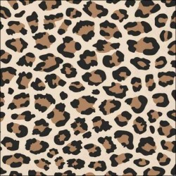 TOVAGLIOLI 33x33 LEOPARDATO BROWN 20pz