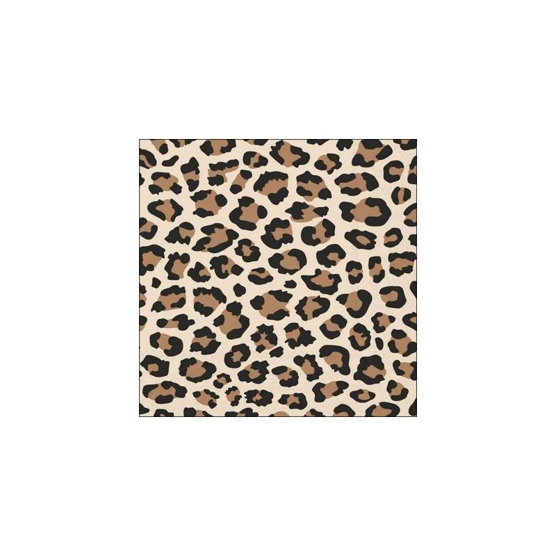 TOVAGLIOLI 33x33 LEOPARDATO BROWN 20pz