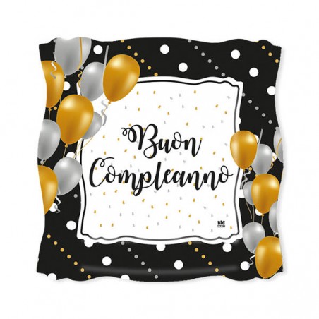 PIATTI PIANI 24cm BUON COMPLEANNO PRESTIGE 8pz