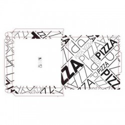 SCATOLE PIZZA 32,5 x 32,5 H3 v.v.v. PIZZAPIZZA NERO 100pz