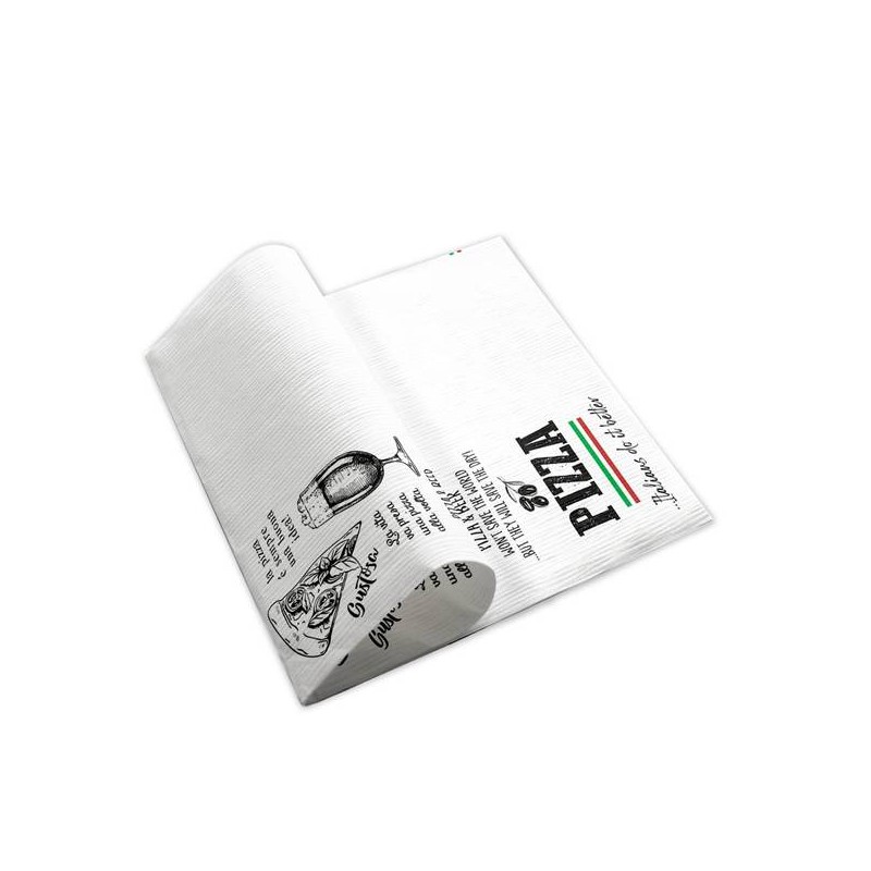 TOVAGLIOLI IN PURA CELLULOSA 40X40 ONDA MARGHERITA 50pz
