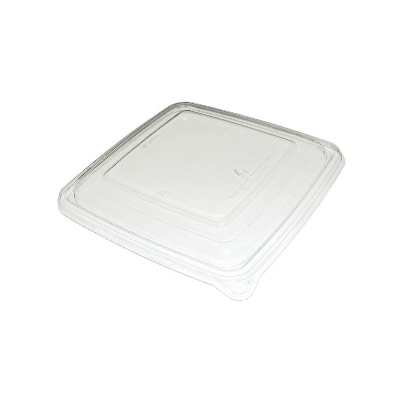 COPERCHIO R-PET INSALATIERA POLPA QUADRATA 750/1000ml 17x17x6 BIO COMPOSTABILE 50pz