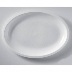 PIATTI OVALI PP PIANI GRANDI BIANCHI 31,5cm 25pz