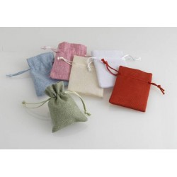 SACCHETTO JUTA NATUR ACL111 H.10cm ECRU' 24pz