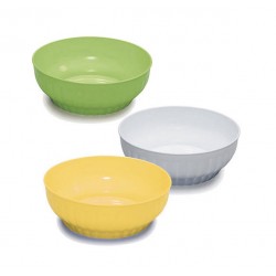 INSALATIERA COSTOLATA VERDE /GIALLA / BIANCA ø28cm