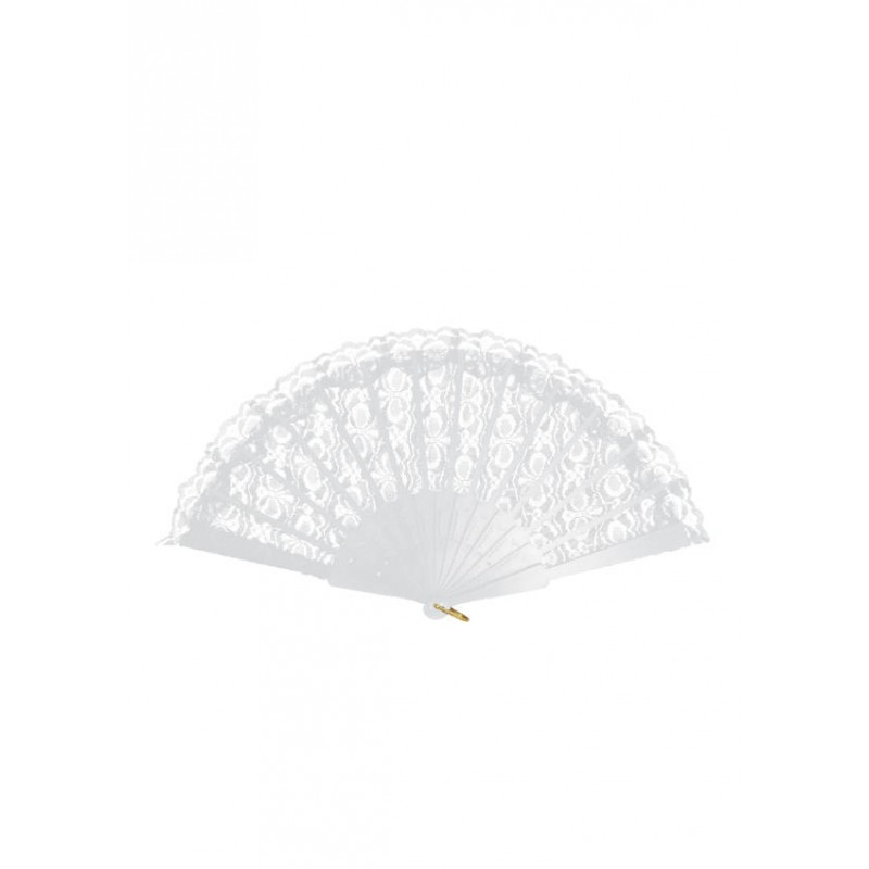 VENTAGLIO DI PIZZO BIANCO 45x25cm