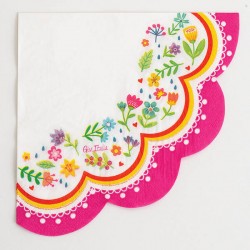 TOVAGLIOLI 33x33 SMERLATO HAPPY AND FOLK 16pz