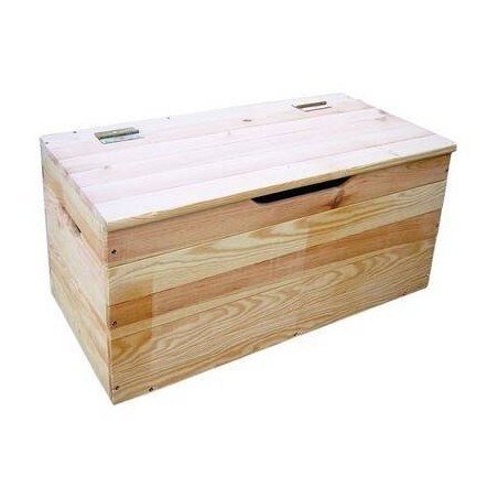 BAULE LEGNO NAT. C/COPERCHIO 73x35x33cm CASL2189