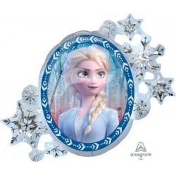 PALLONE MYLAR S/SHAPE FROZEN 2 SPECCHIO 76x66cm