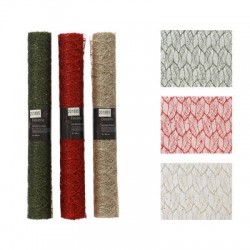 RUNNER IN POLIESTERE GLITTERATO 0,35x2mt 3COLORI ASS.TI 1pz
