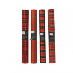 RUNNER IN POLIESTERE 0,35x2mt SCOZZESE NATALIZIO 1pz