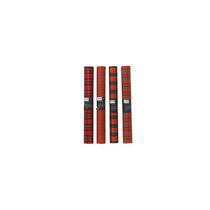 RUNNER IN POLIESTERE 0,35x2mt SCOZZESE NATALIZIO 1pz