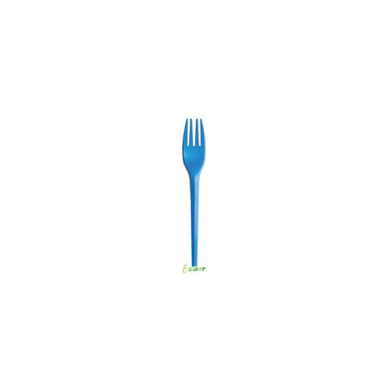 FORCHETTE ECOLOR CPLA 16cm BLU 20pz