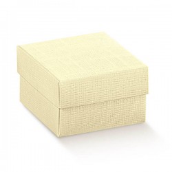 SCATOLA F/COP SETA AVORIO 18x18x4cm