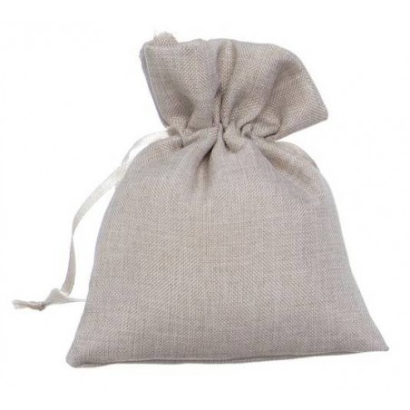 SACCHETTO COTONE TORTORA H.11cm ACZ286 12pz