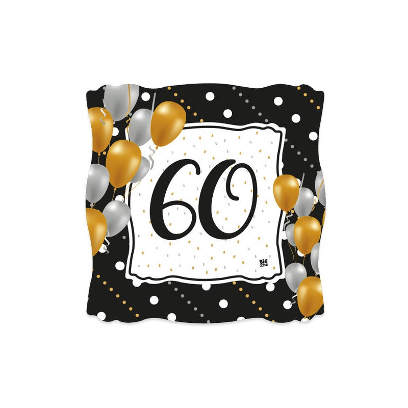 PIATTI DESSERT QUADRATI 19x19 PRESTIGE 60 ANNI