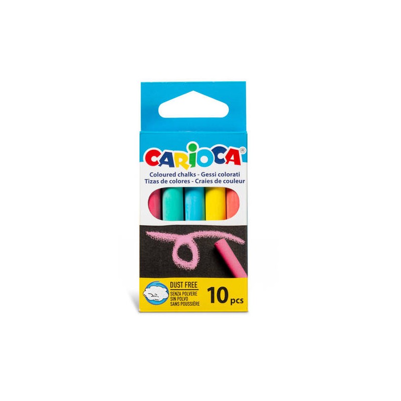CARIOCA GESSI COLORATI 10pz