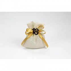 SACCHETTO MINI LUX 8x11cm ORO 10pz