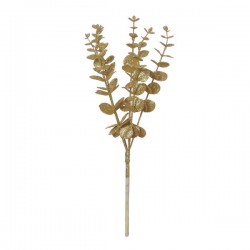 RAMO EUCALYPTUS GLITTER ORO 40cm