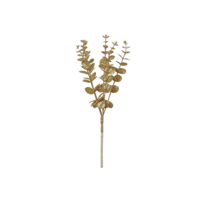 RAMO EUCALYPTUS GLITTER ORO 40cm