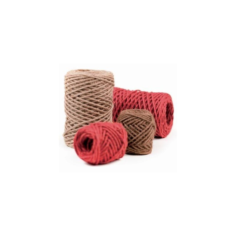 GOMITOLO CANAPA 301 mm3x50mt 07-ROSSO