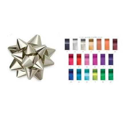STELLE ADESIVE SPLENDID mm15 ø6,5cm 4870 COLORI ASS.TI 100pz