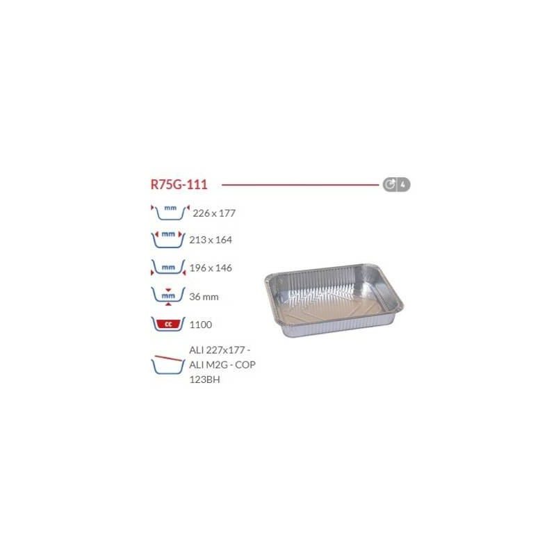 TEGLIA ALLUMINIO 4 prz 111 R75G 100pz CUKI