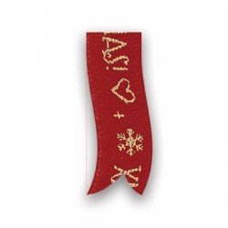BOBINA NASTRO TESSUTO TIME XMAS 618 mm15x15mt 07-ROSSO