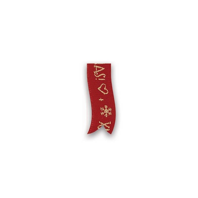 BOBINA NASTRO TESSUTO TIME XMAS 618 mm15x15mt 07-ROSSO