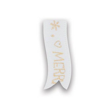 BOBINA NASTRO TESSUTO TIME XMAS 618 mm15x15mt 01-BIANCO
