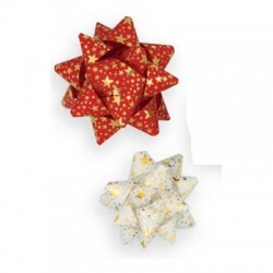 STELLE ADESIVE C/STAMPA STELLINE ORO mm20 ø9cm 68360-00 COLORI ASS.TI 4pz