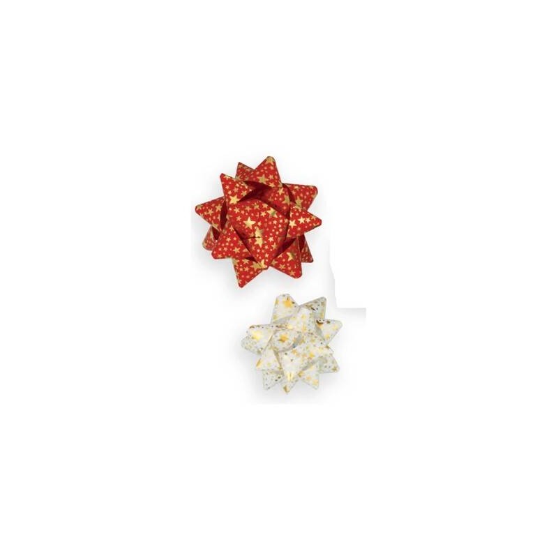 STELLE ADESIVE C/STAMPA STELLINE ORO mm20 ø9cm 68360-00 COLORI ASS.TI 4pz