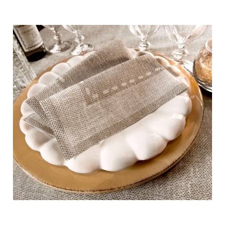 TOVAGLIOLI AIRLAID 40x40cm CACHEMIRE CAFFè 50pz FATO