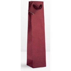 SHOPPER PORTABOTTIGLIE MINI KRAFT 7,5+6,8x31cm BORDEAUX...