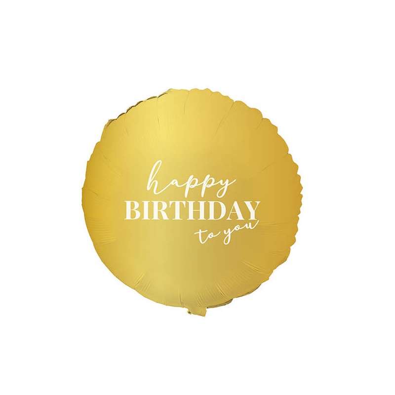 PALLONE MYLAR HAPPY BIRTHDAY TO YOU 45cm