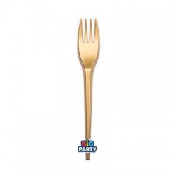 FORCHETTE RIUTILIZZABILI 17,5cm ORO MATT 20pz