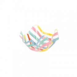 CIOTOLA PET RIGHE MULTICOLOR ø13 H.7cm
