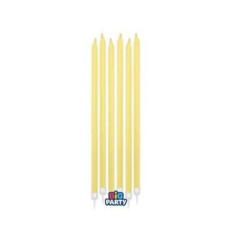 CANDELINE STELO MATITA 15cm GIALLO BABY 12pz