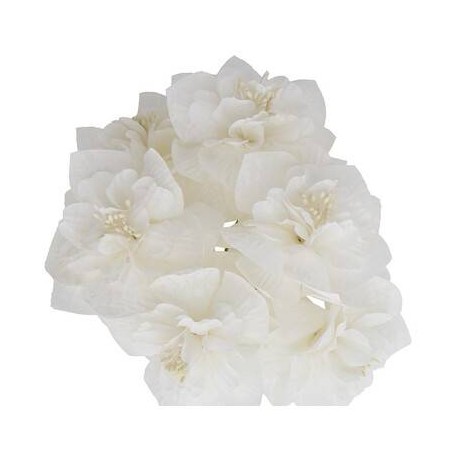 FIORE PEONIA ø7,5cm ECRU' 12pz
