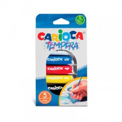 TEMPERA IN TUBETTI 12ml 5pz CARIOCA