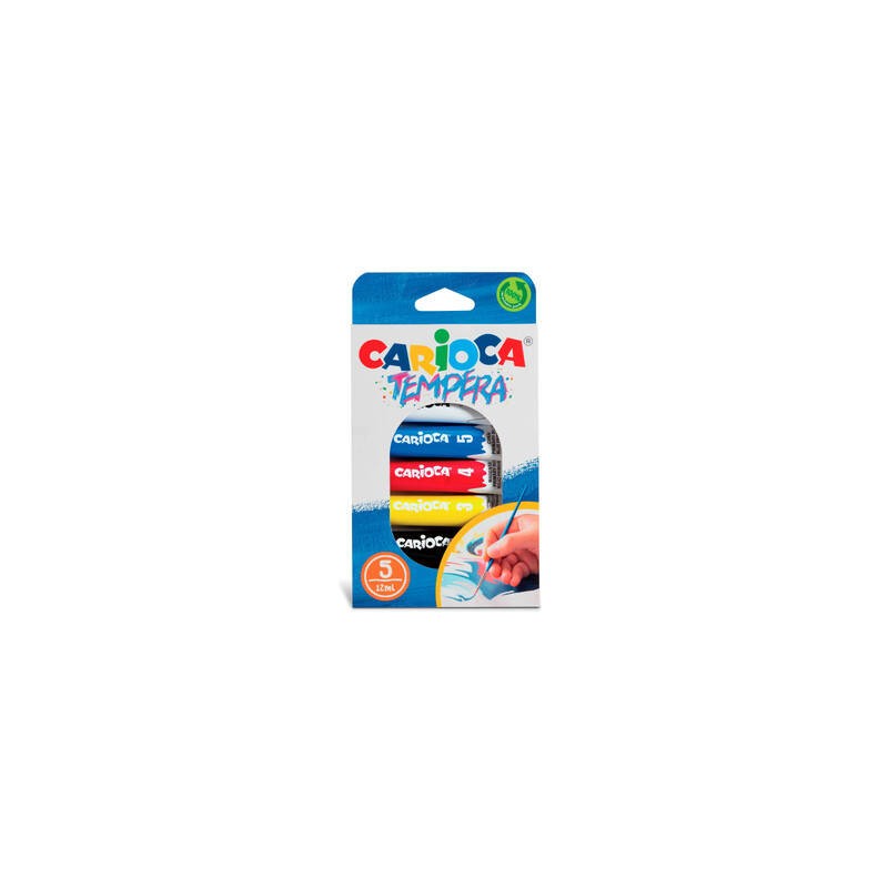 TEMPERA IN TUBETTI 12ml 5pz CARIOCA