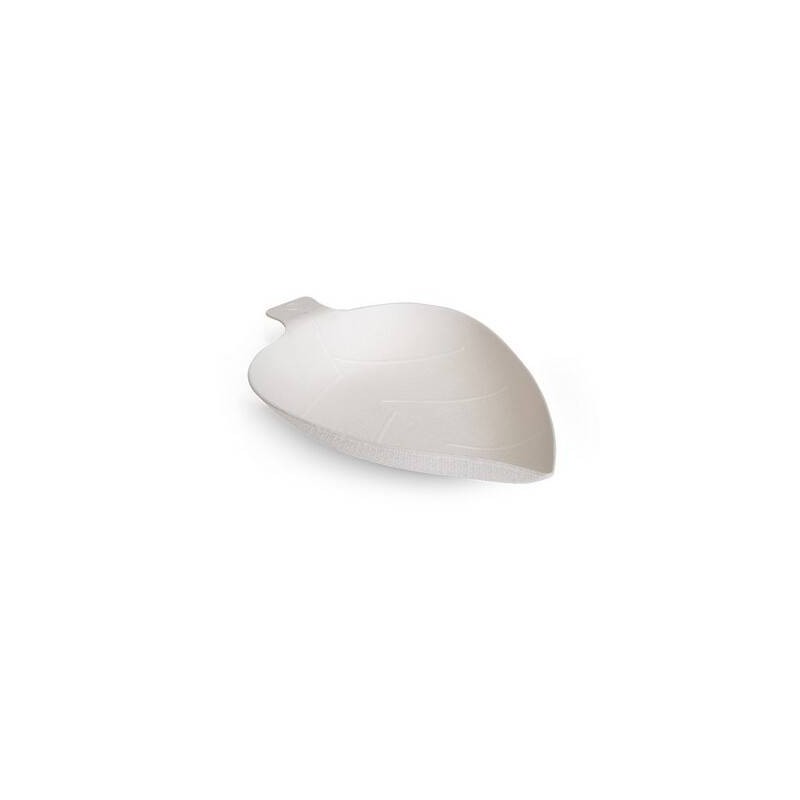 MINI PIATTINO FOGLIA POLPA 25ml 9x7cm 25pz BIO COMPOSTABILE