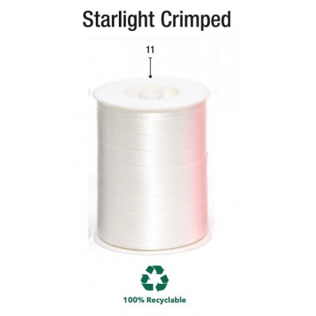 BOBINA NASTRO STARLIGHT CRIMPED mm5x500mt 11-AVORIO