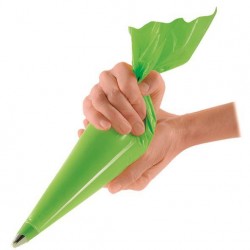 SAC A POCHE MONOUSO 30x16cm ANTISCIVOLO VERDE 100pz CROWN CHEF