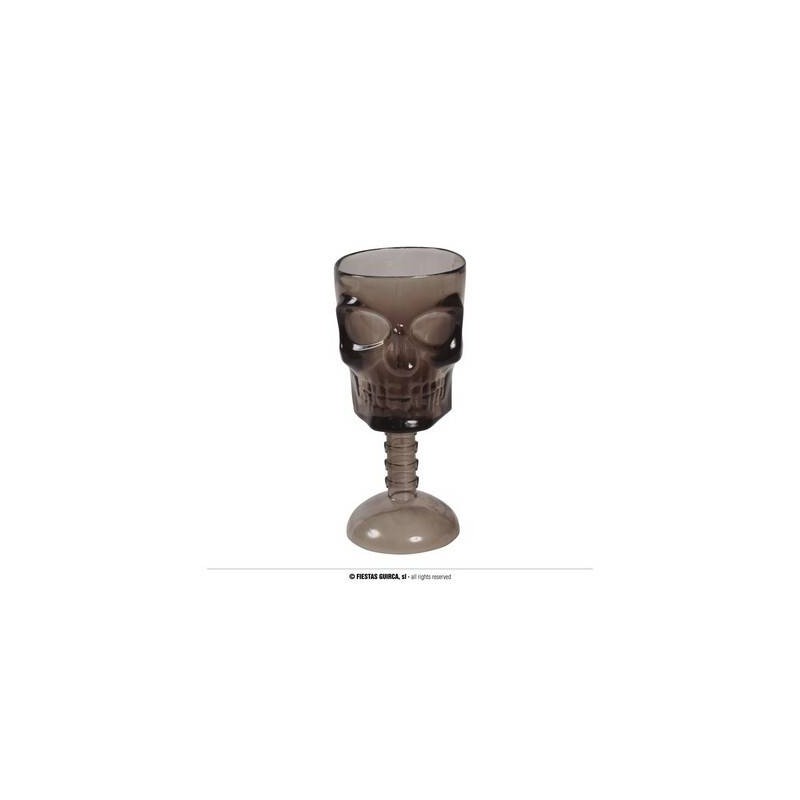 CALICE TESCHIO NERO TRASPARENTE 18cm