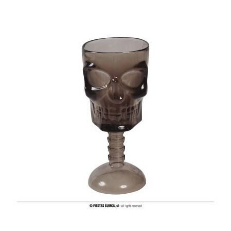 CALICE TESCHIO NERO TRASPARENTE 18cm